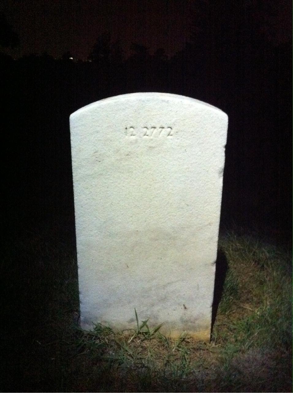 Back of headstone — Donald Ashley
