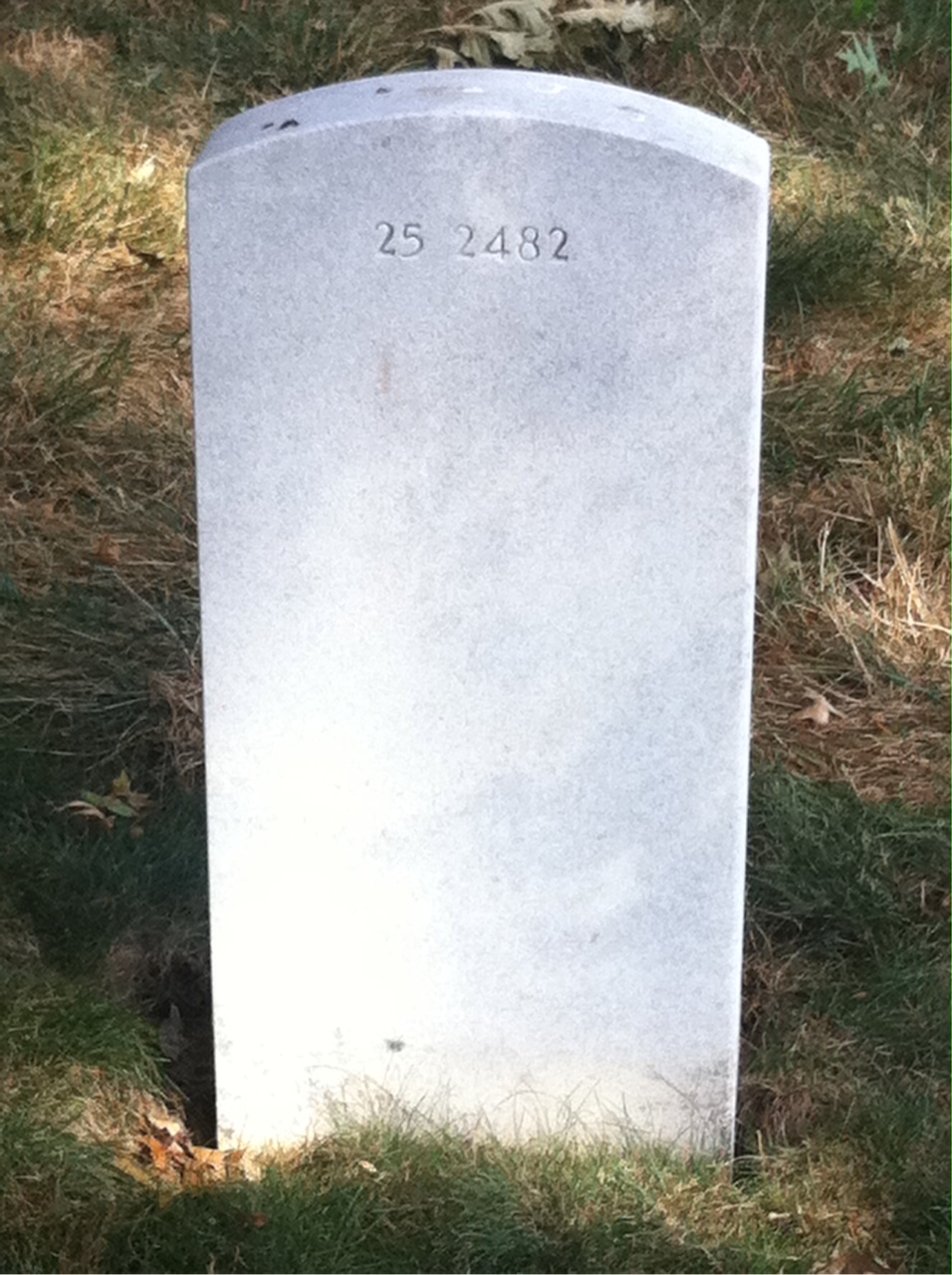 Back of headstone — Frederick Myers