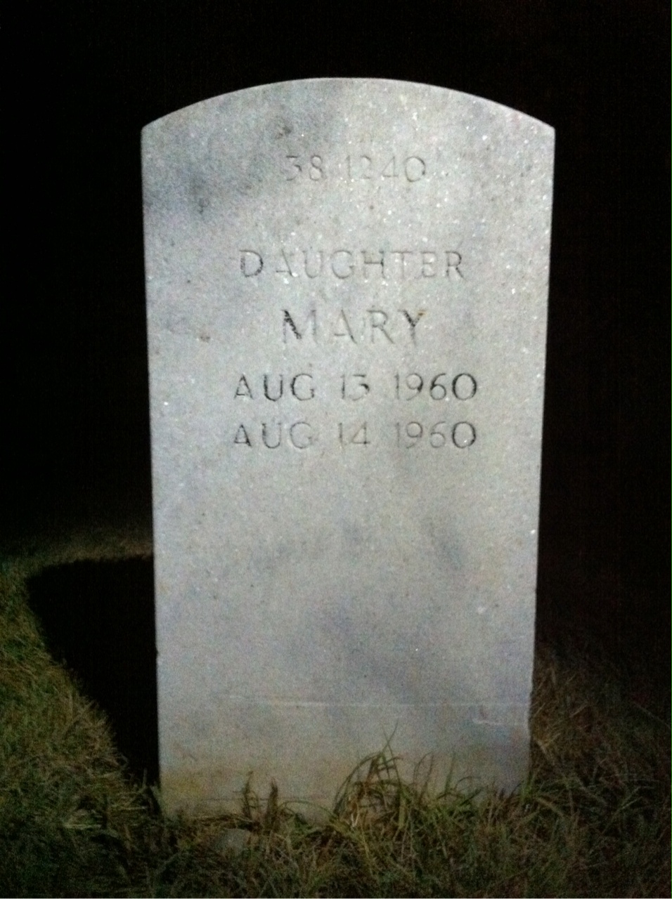 Back of headstone — Cornelius Holden