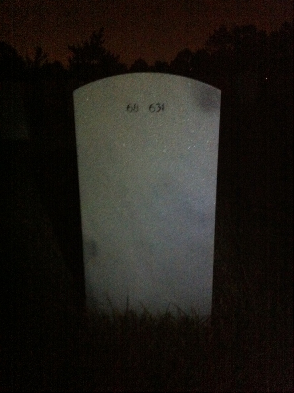 Back of headstone — Gordon Miller