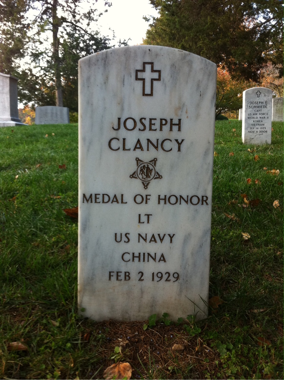 Headstone of Joseph Clancy