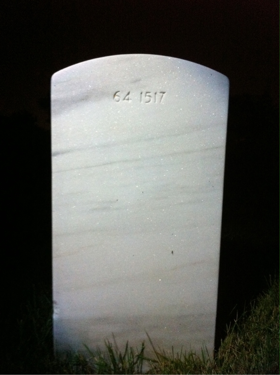Back of headstone — Lloyd Mills