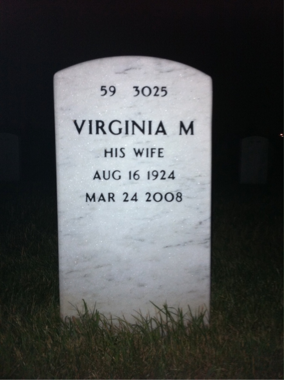 Back of headstone — Frank Hepler