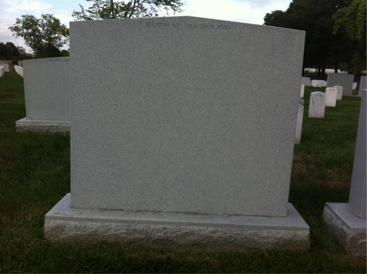 Back of headstone — J Gullion