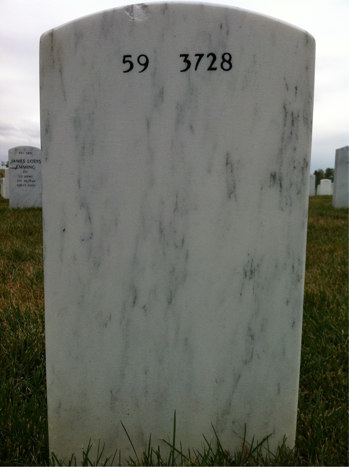 Back of headstone — Morris Ostroff