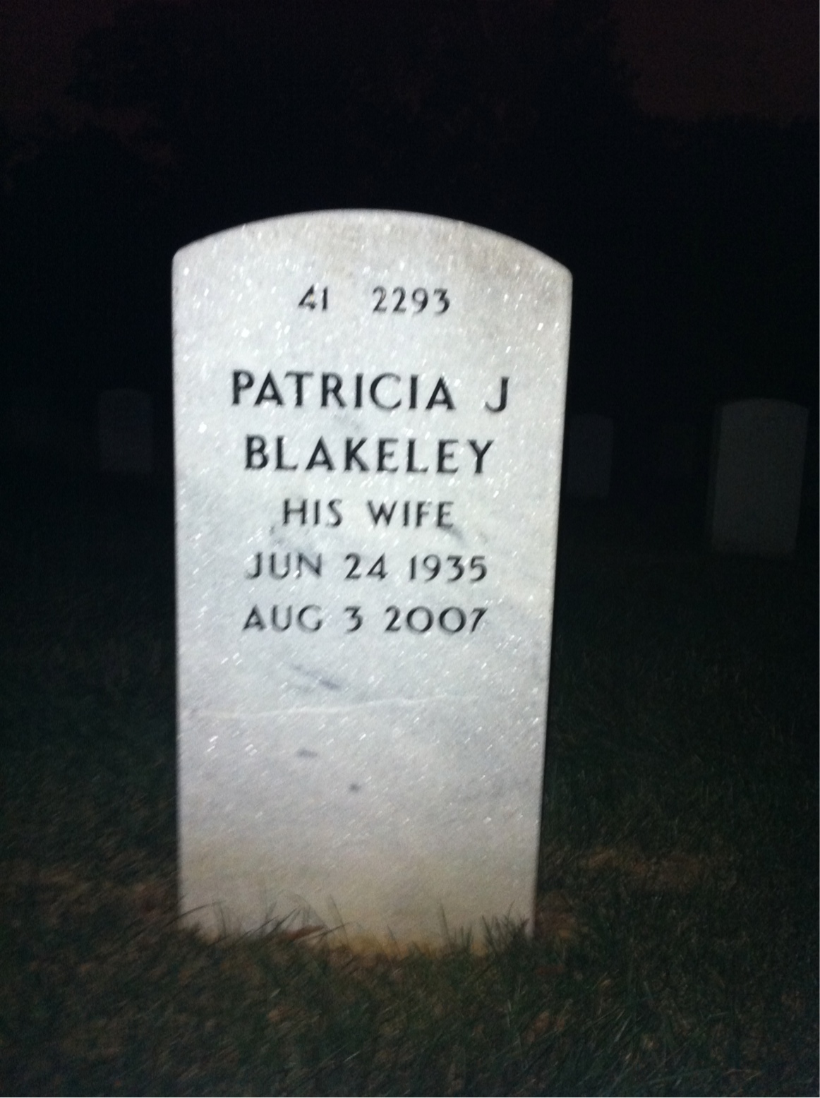 Back of headstone — Charles Heckman