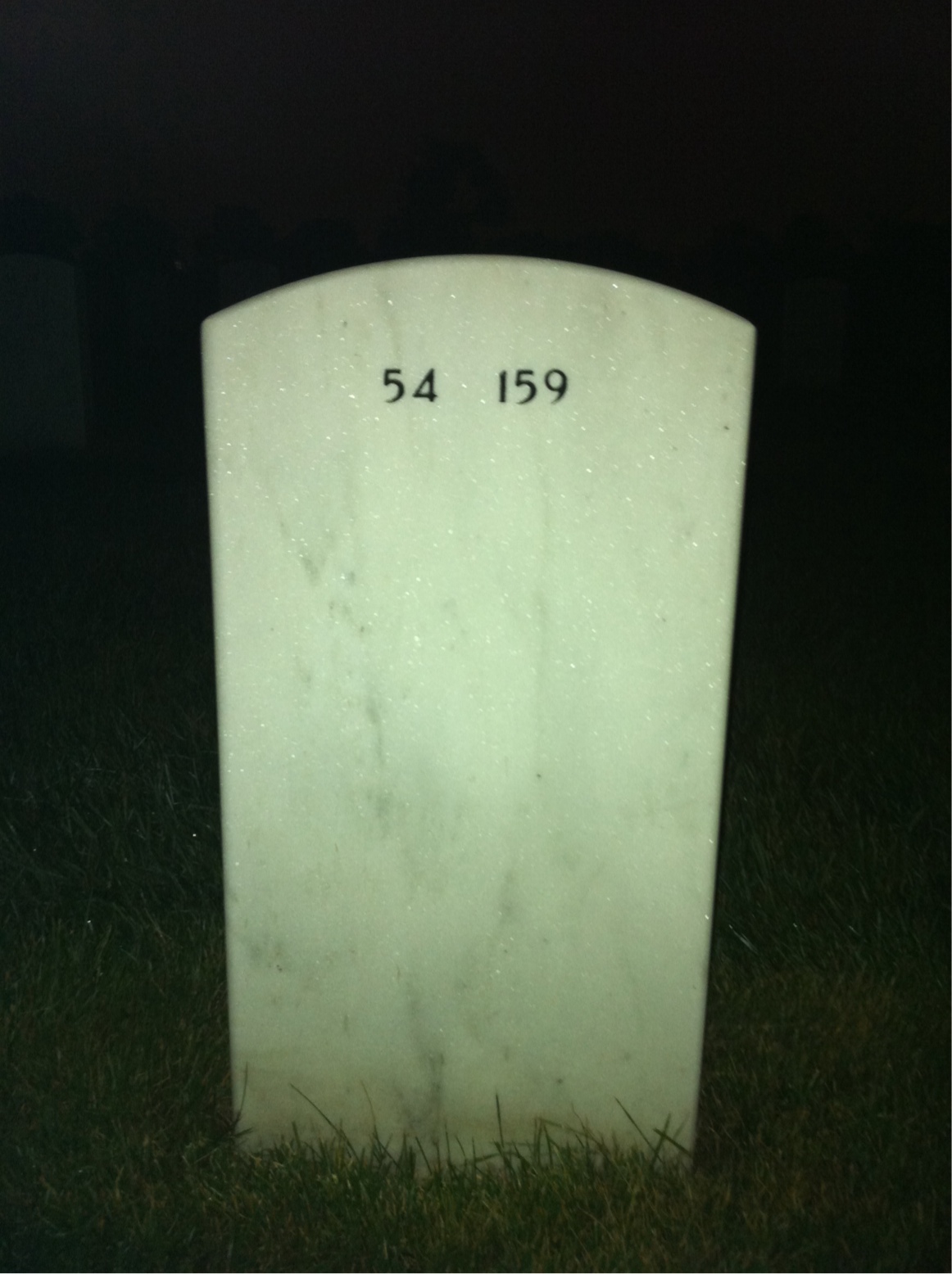Back of headstone — William Forsyth