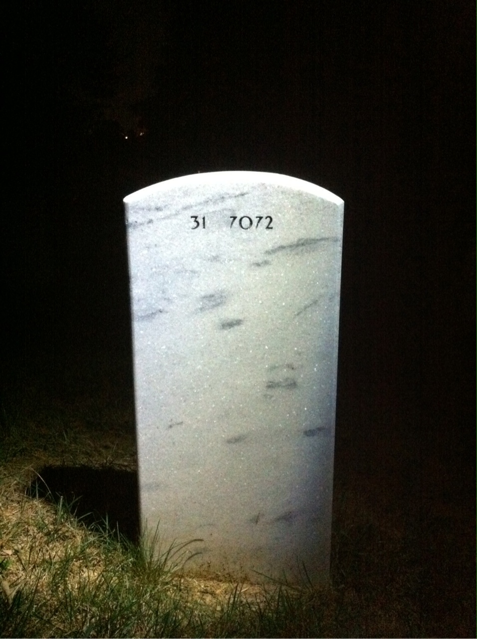 Back of headstone — Ralph Iantosca
