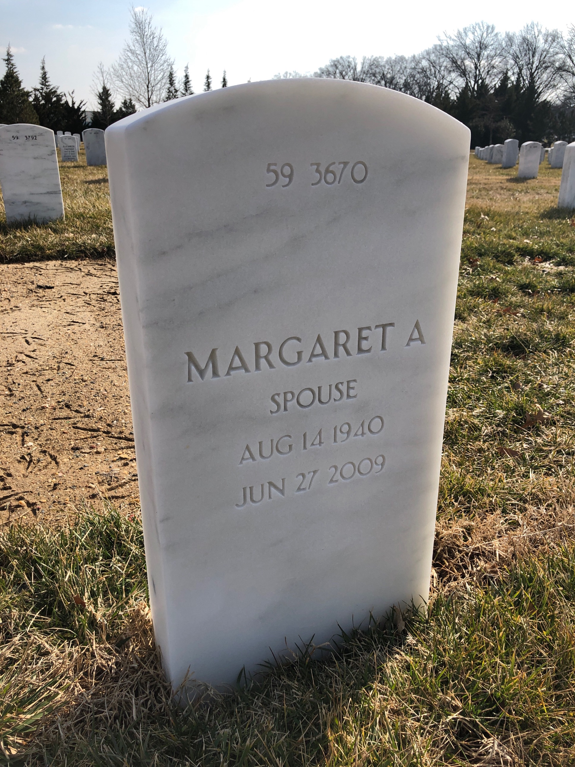 Back of headstone — Leo Kelly