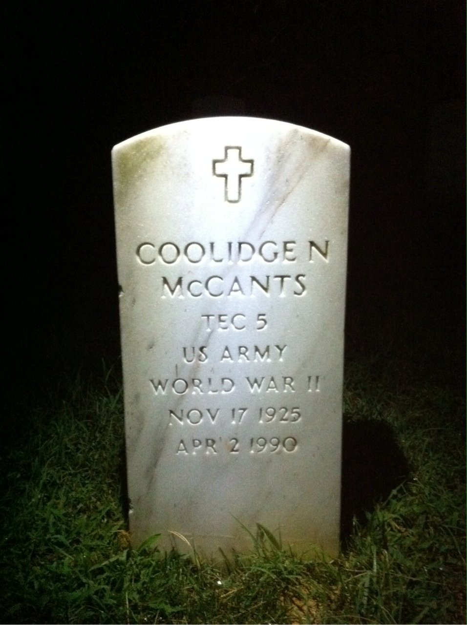 Coolidge N Mccants