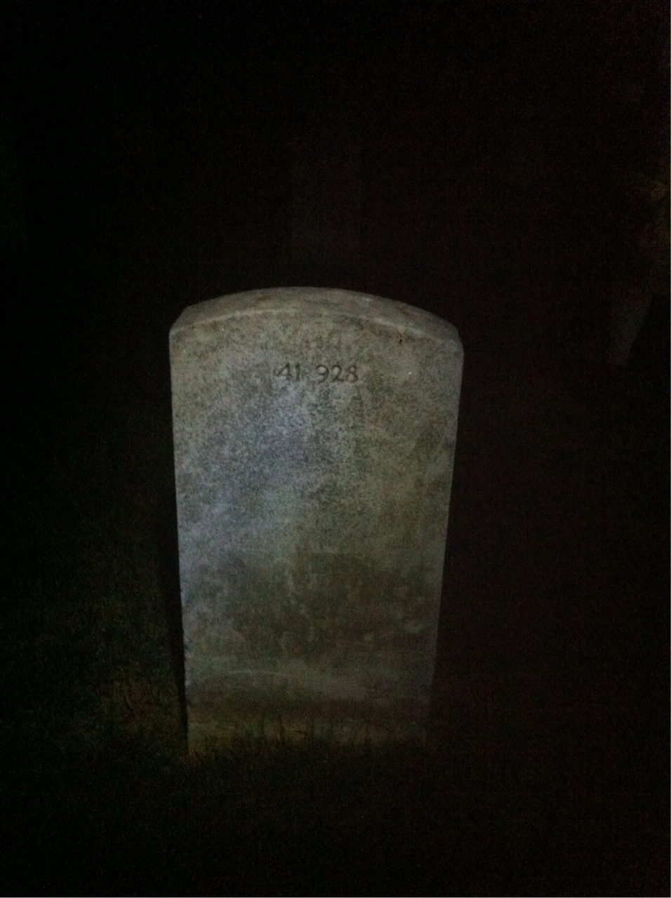 Back of headstone — Willie Miller
