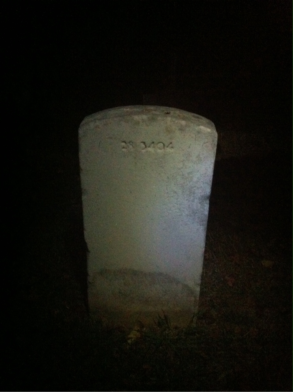 Back of headstone — Louis Arnold