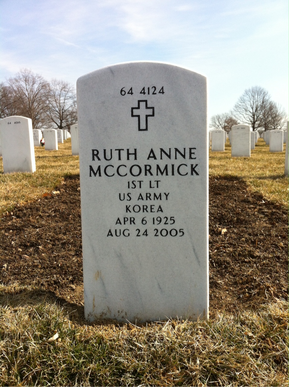 Back of headstone — Gordon Mccormick