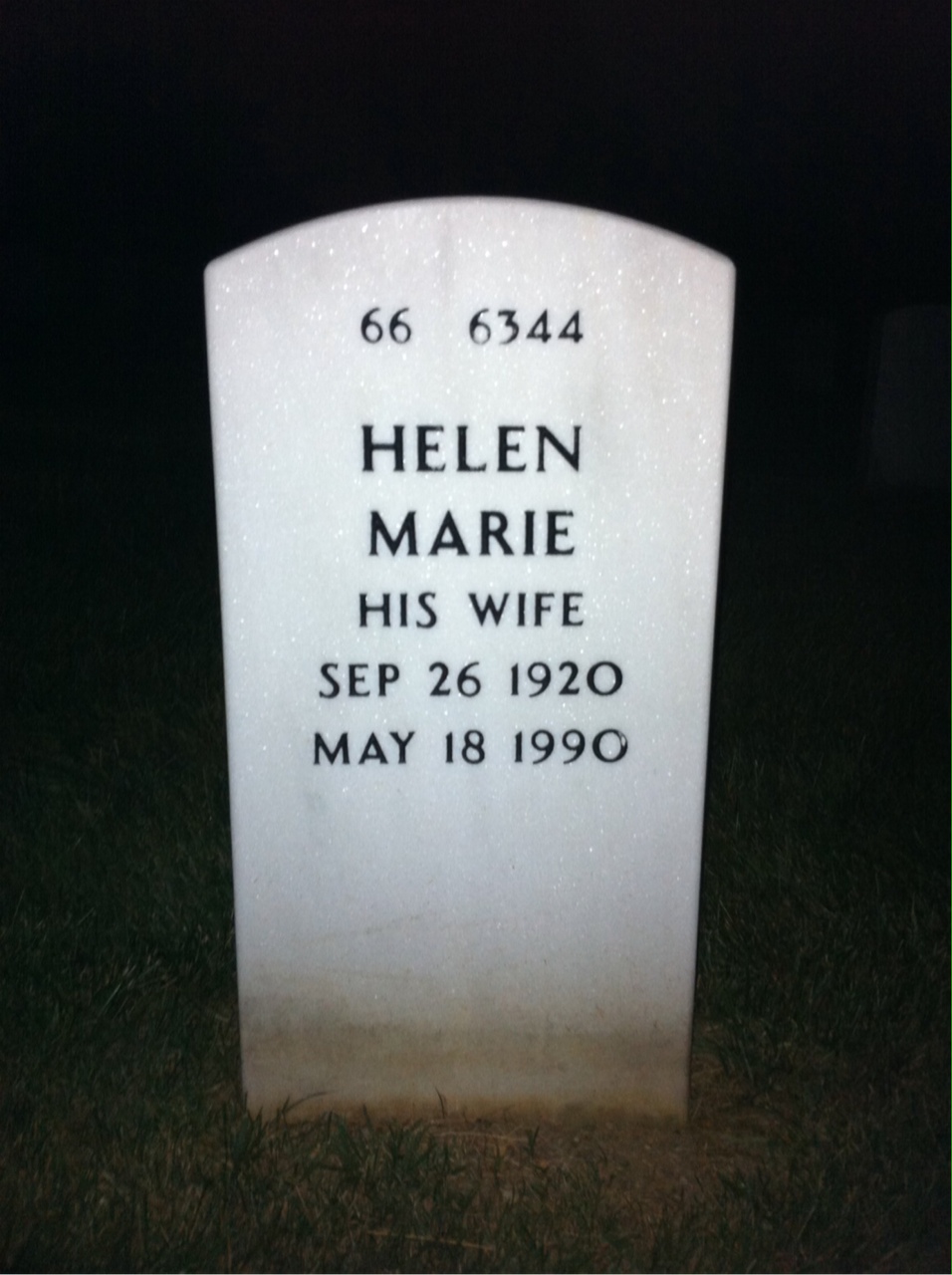 Back of headstone — William Rumold