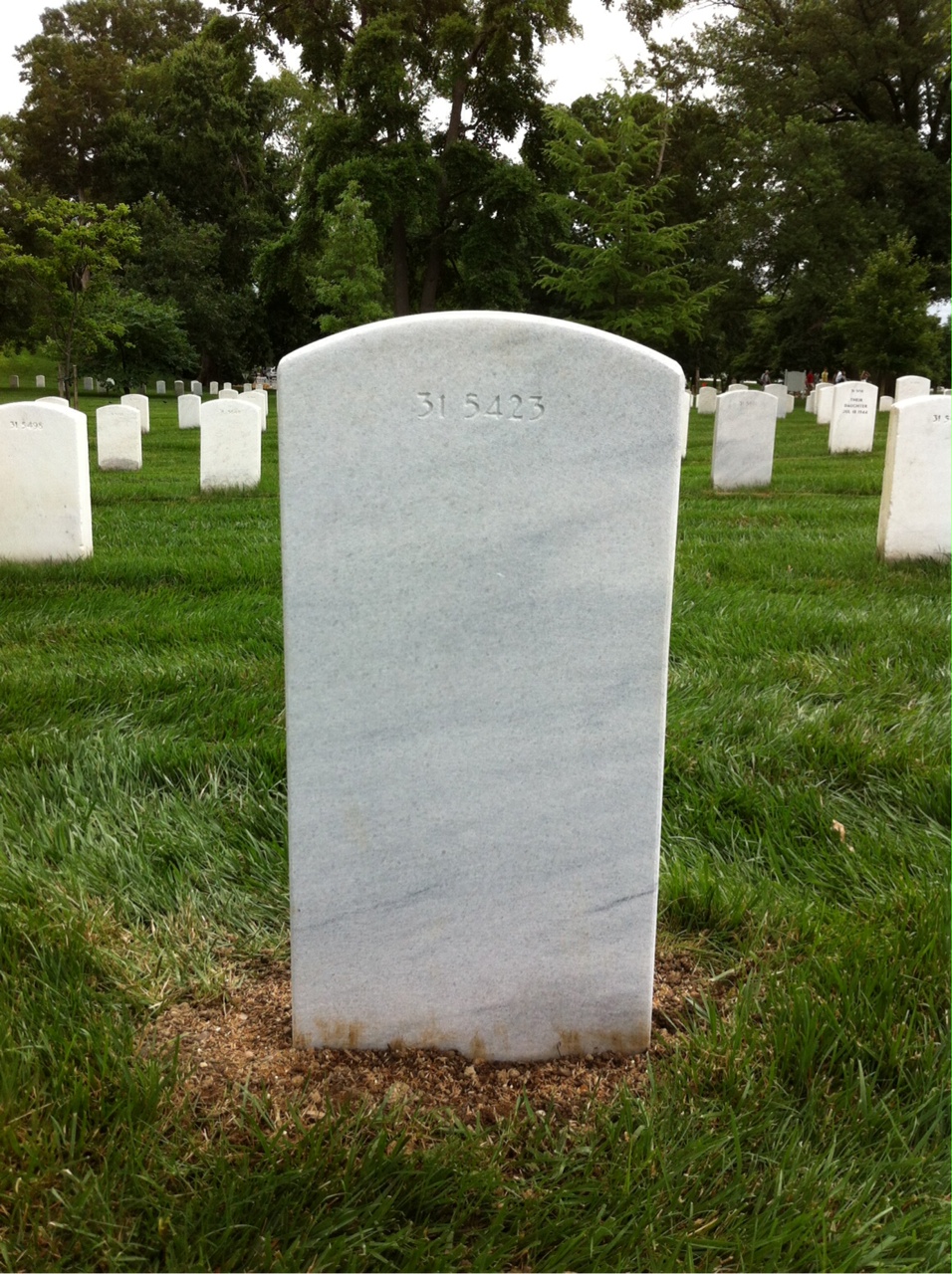 Back of headstone — Matthew Getz