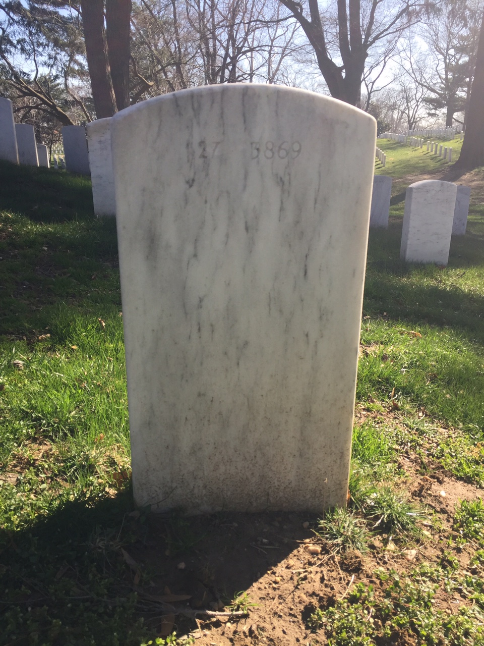Back of headstone — John Bale