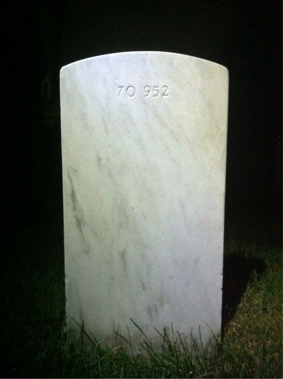 Back of headstone — Wilfred Calixte Savoy