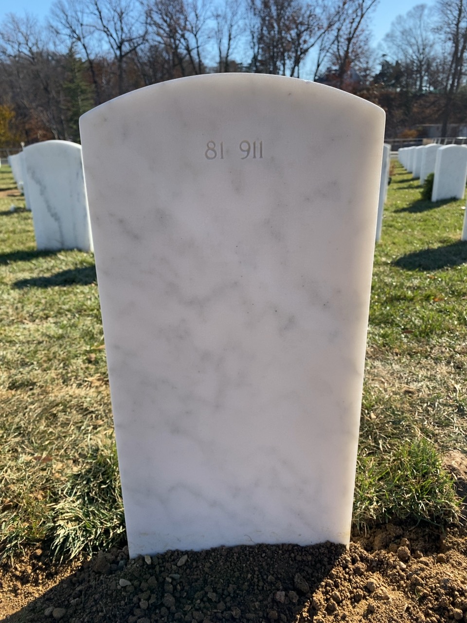 Back of headstone — William K Callahan