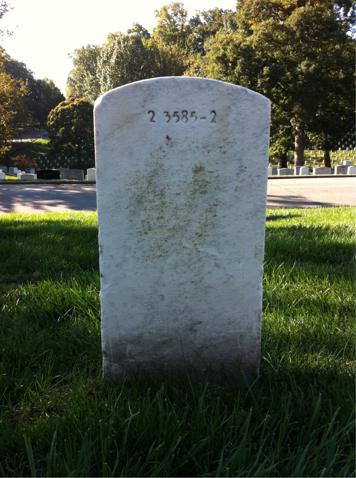 Back of headstone — Patrick Murren