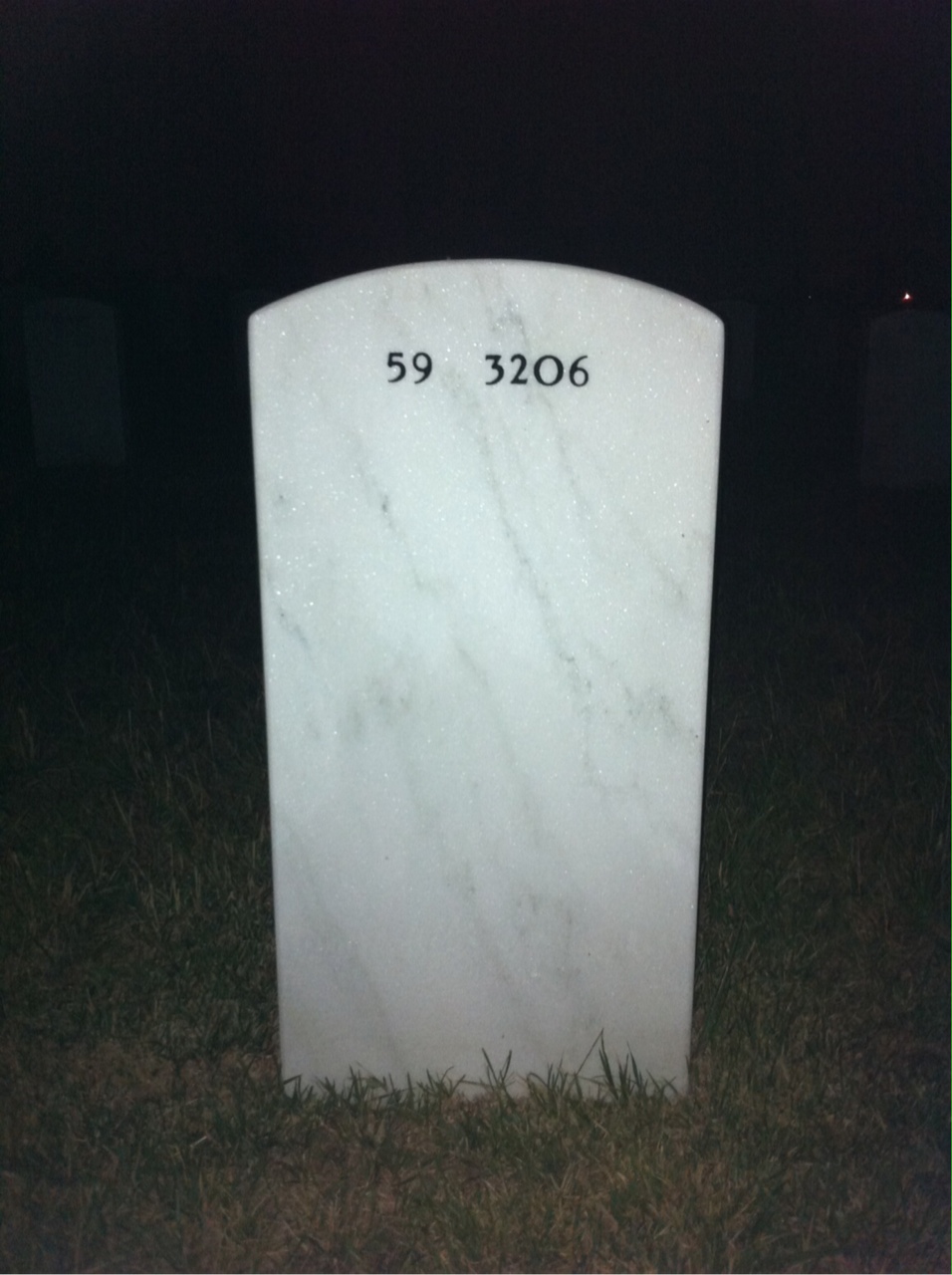 Back of headstone — Anthony Potter