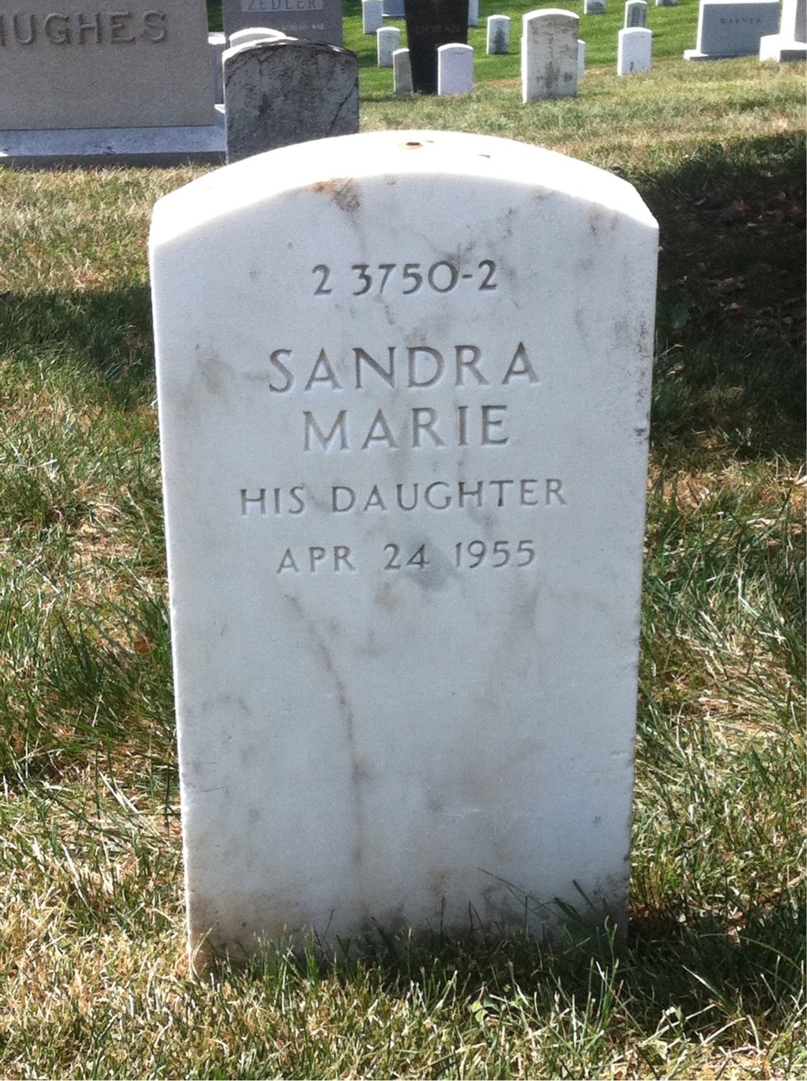 Back of headstone — Earl Pierce