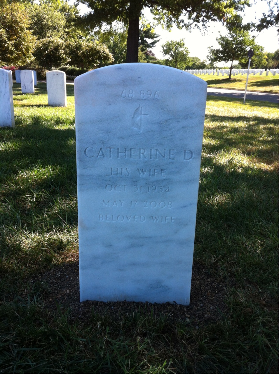 Back of headstone — Earl Hancock