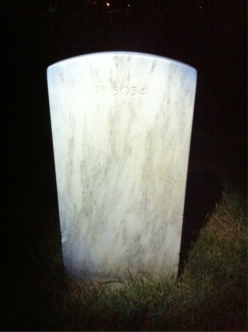 Back of headstone — Robert Moran