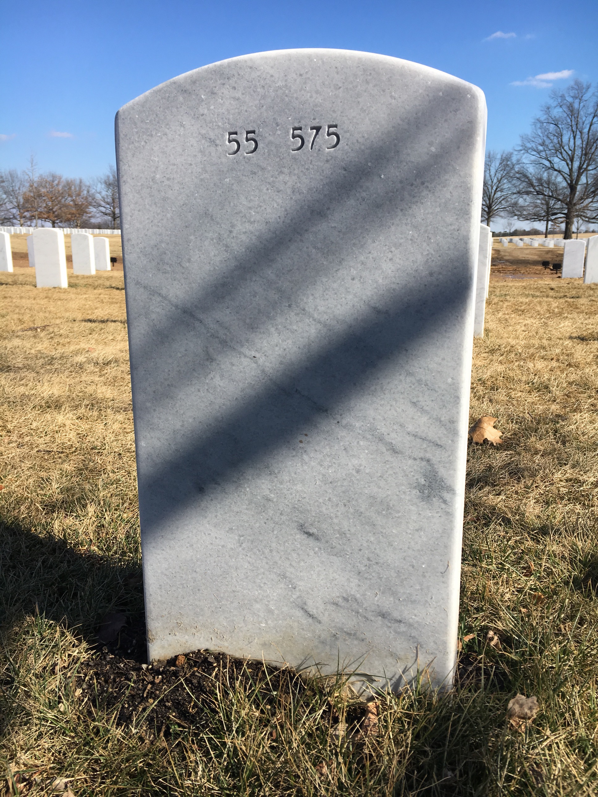 Back of headstone — William Lee Self