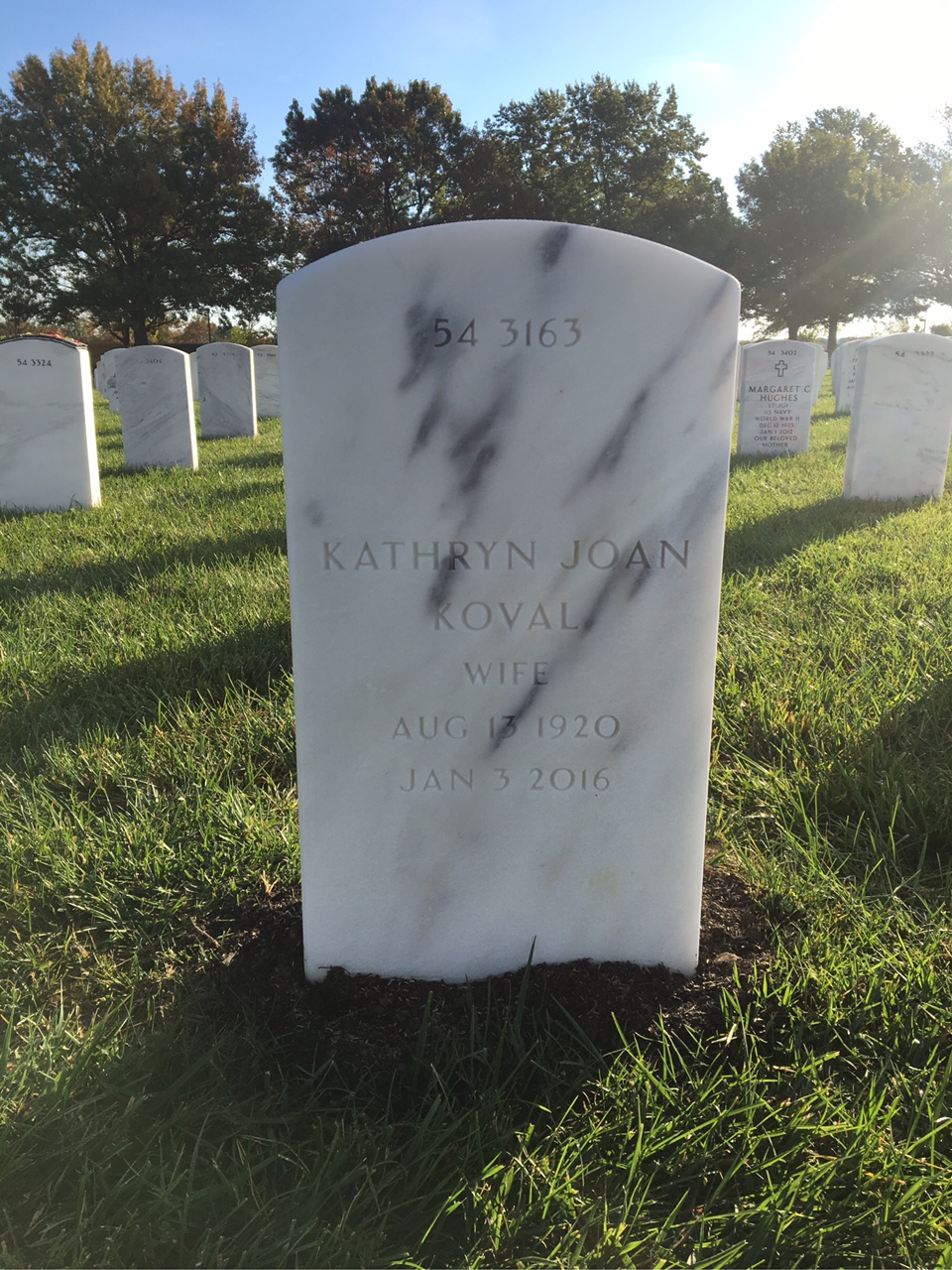 Back of headstone — Joseph Bogdan