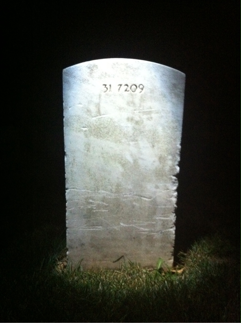 Back of headstone — Philip Morgan