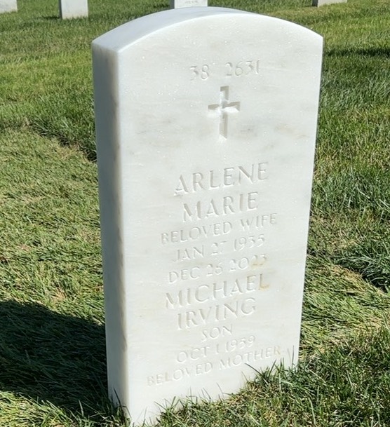 Back of headstone — George Martin