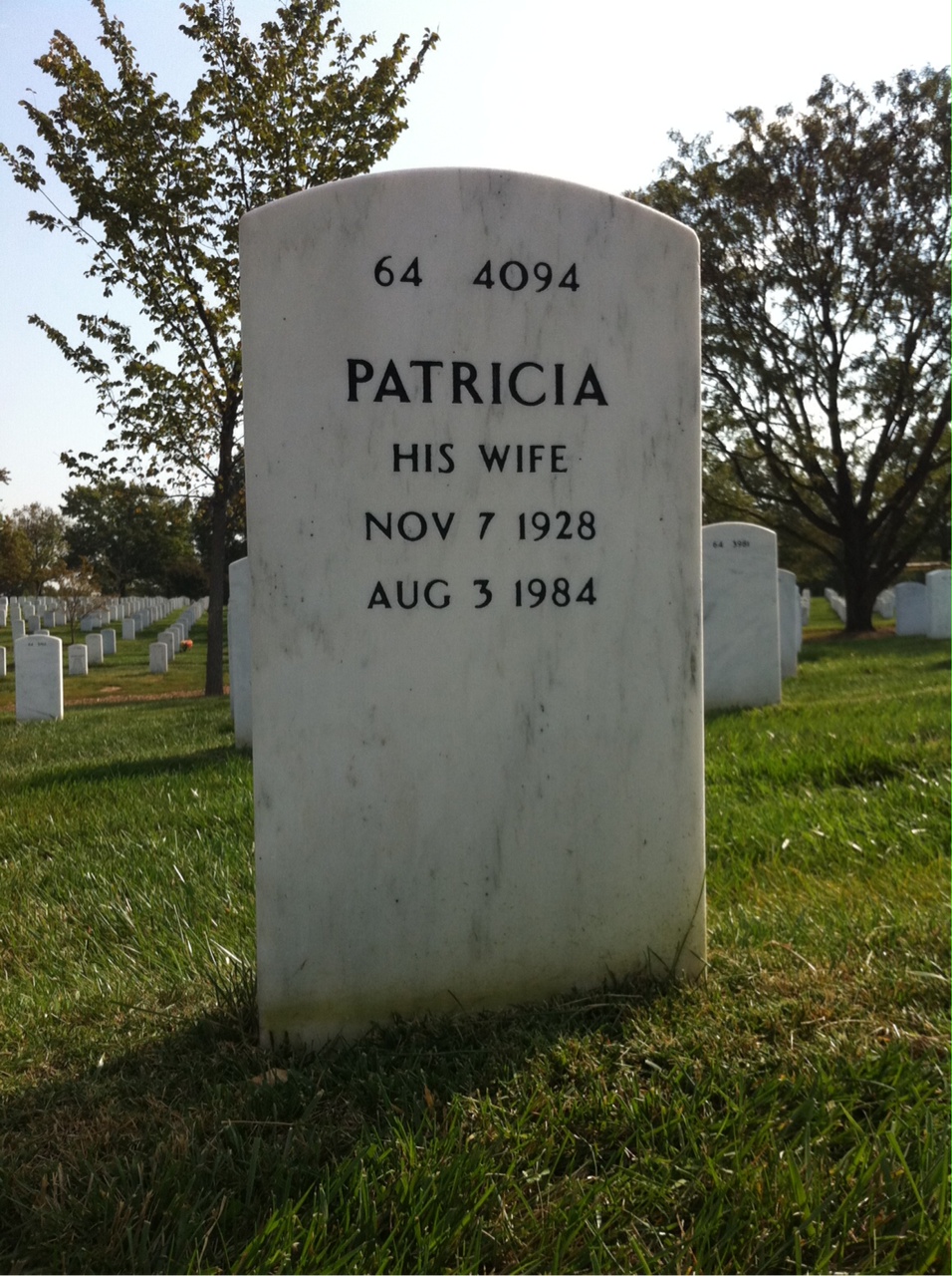 Back of headstone — Robert Sebilian