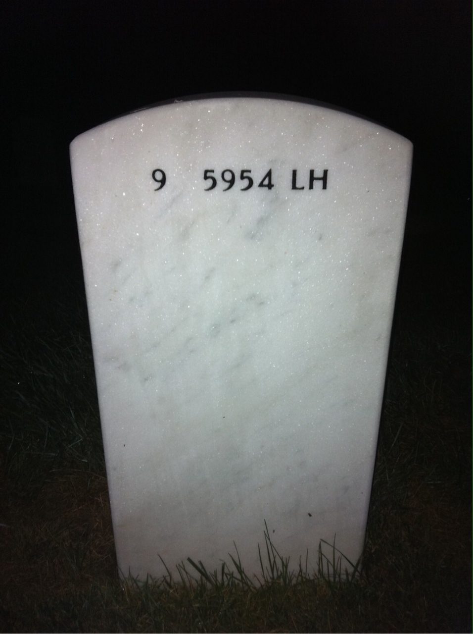 Back of headstone — Richard Crosby