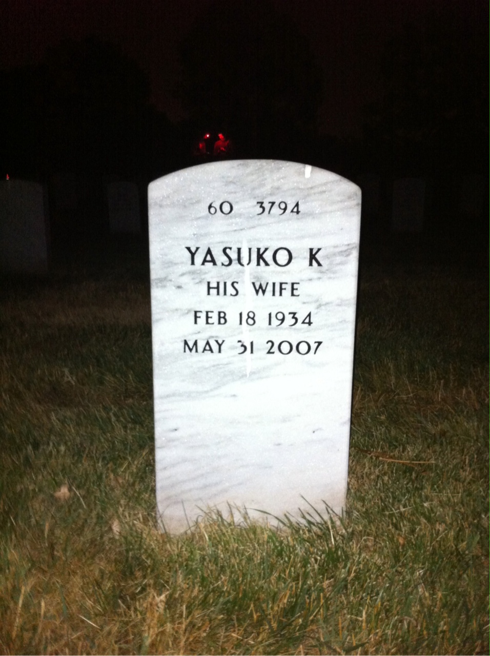 Back of headstone — Robert Everhart