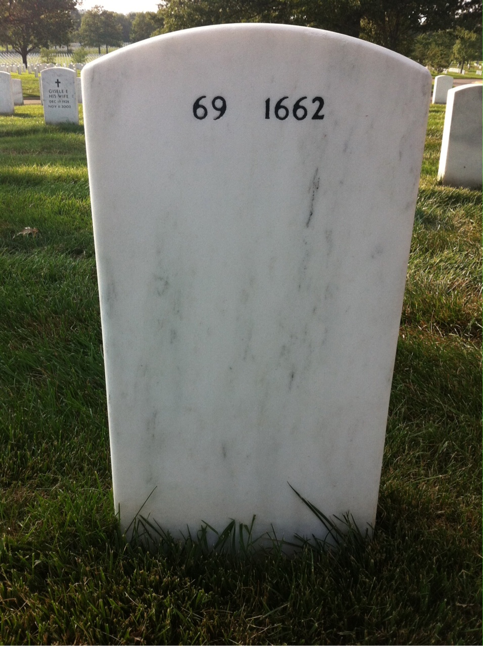 Back of headstone — Richard Pett