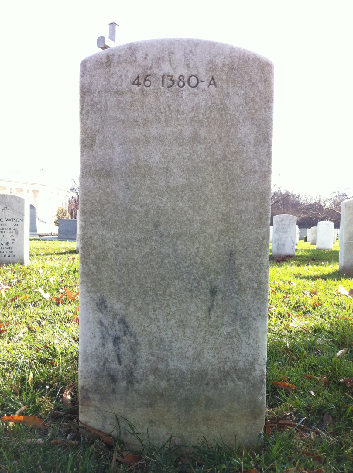 Back of headstone — Stephen Murden