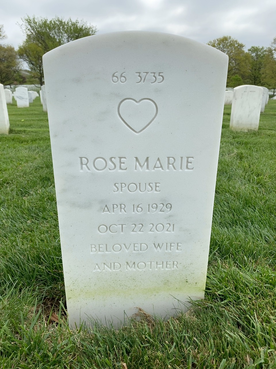 Back of headstone — Philip Rupp