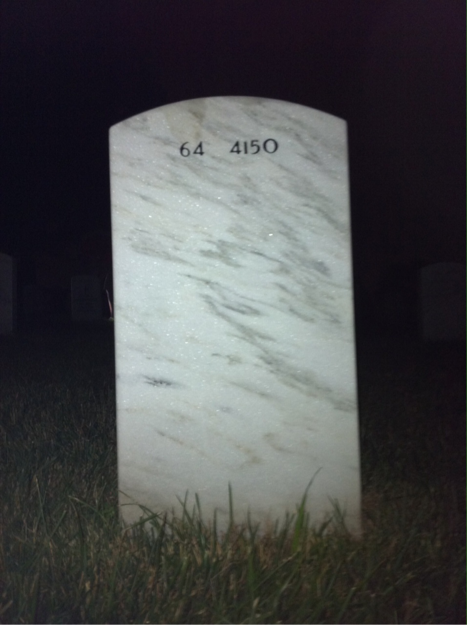 Back of headstone — Robert Ginsburg