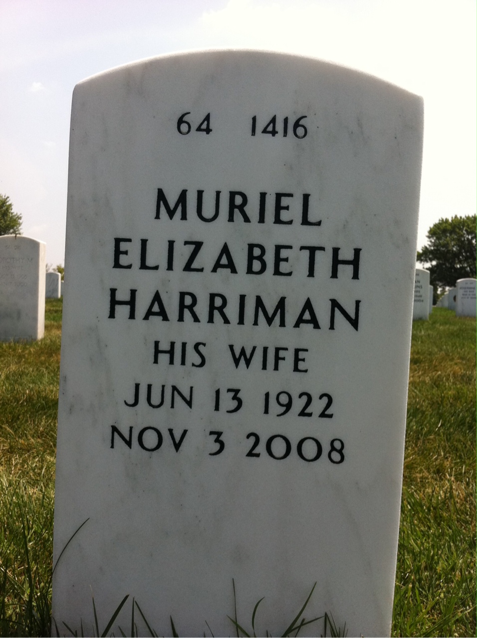 Back of headstone — Robert Watts