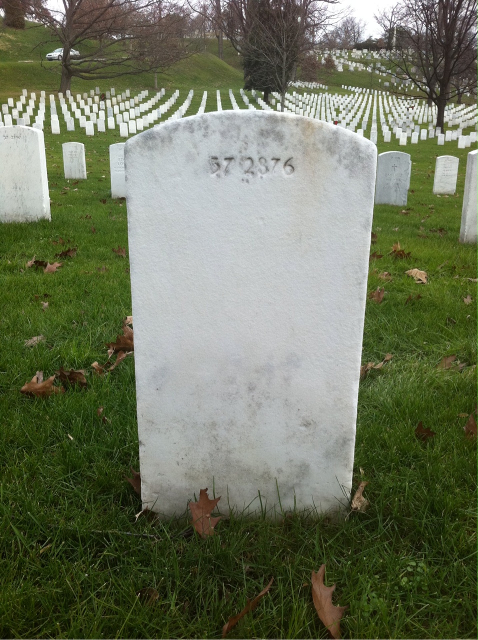 Back of headstone — Ardmoure Anderson