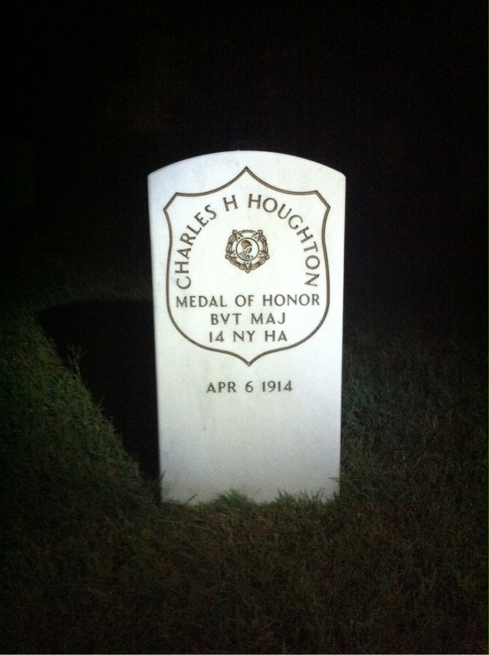 Headstone of Charles H. Houghton