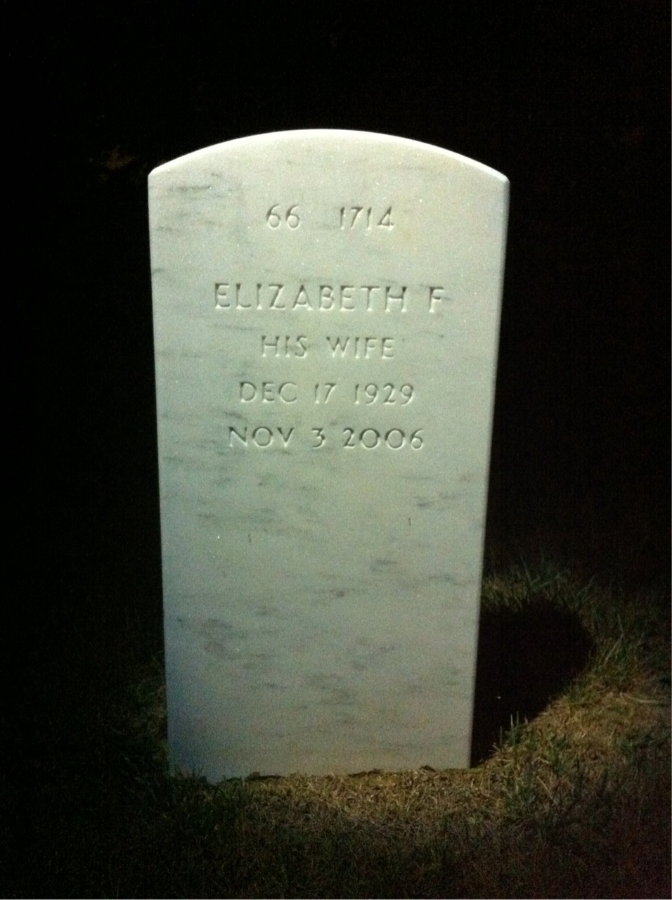 Back of headstone — William Clinkscales