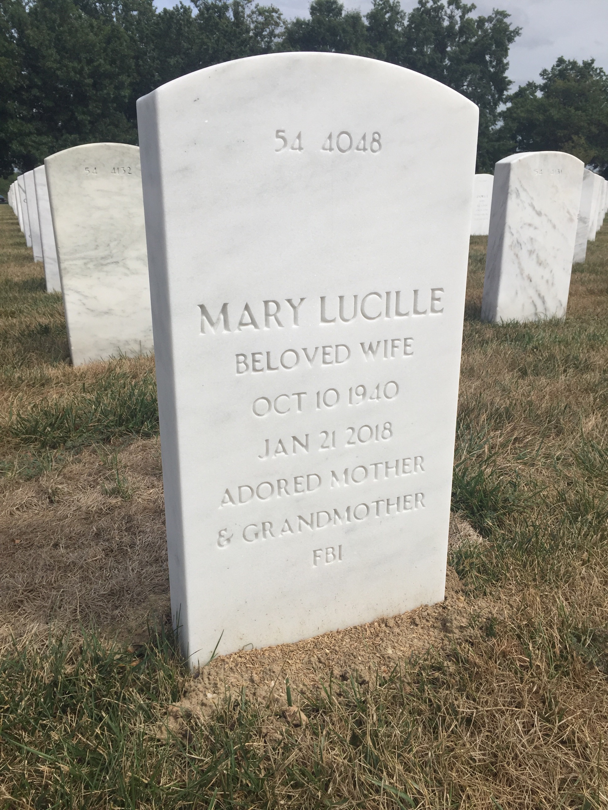 Back of headstone — Robert Dolan