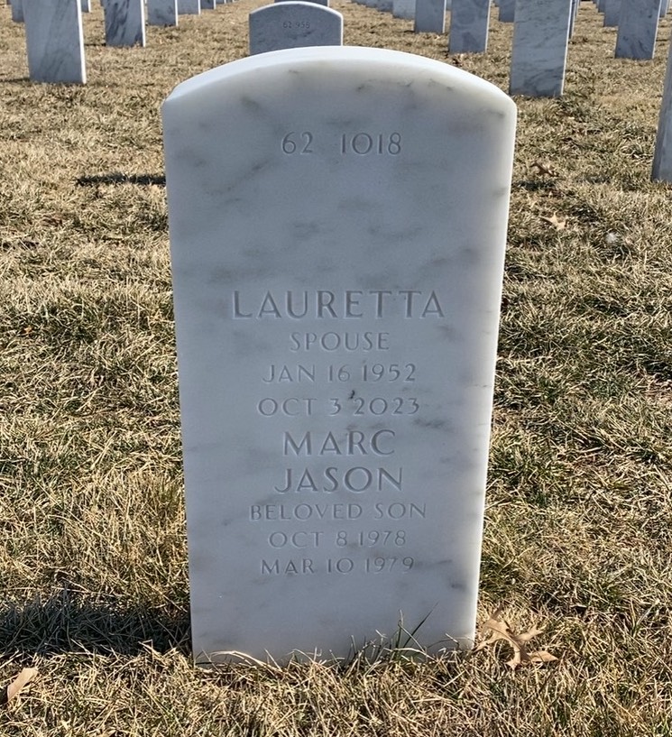 Back of headstone — Cornell Mckenzie