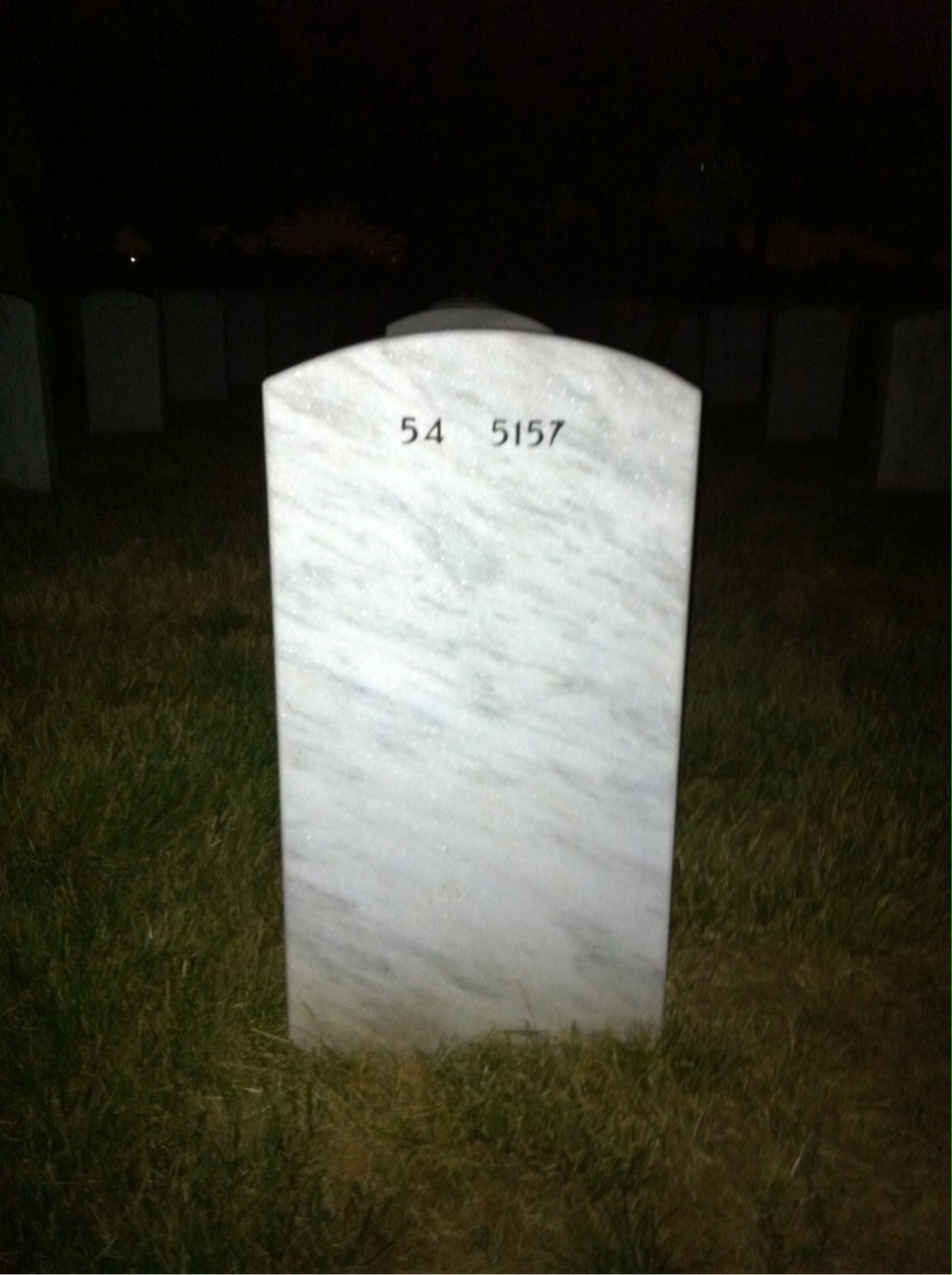 Back of headstone — Steve Tomajko
