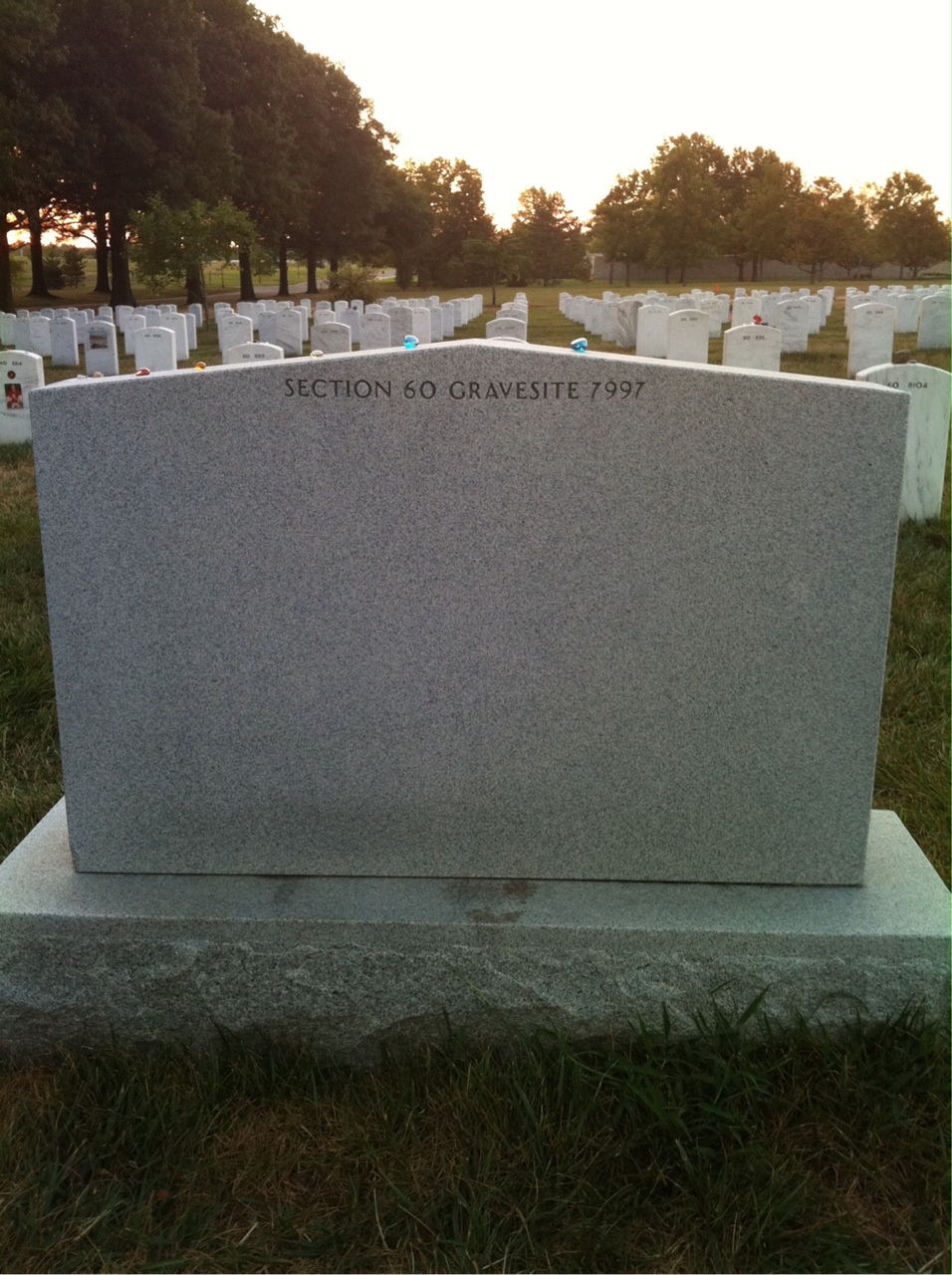 Back of headstone — Tavon Hubbard