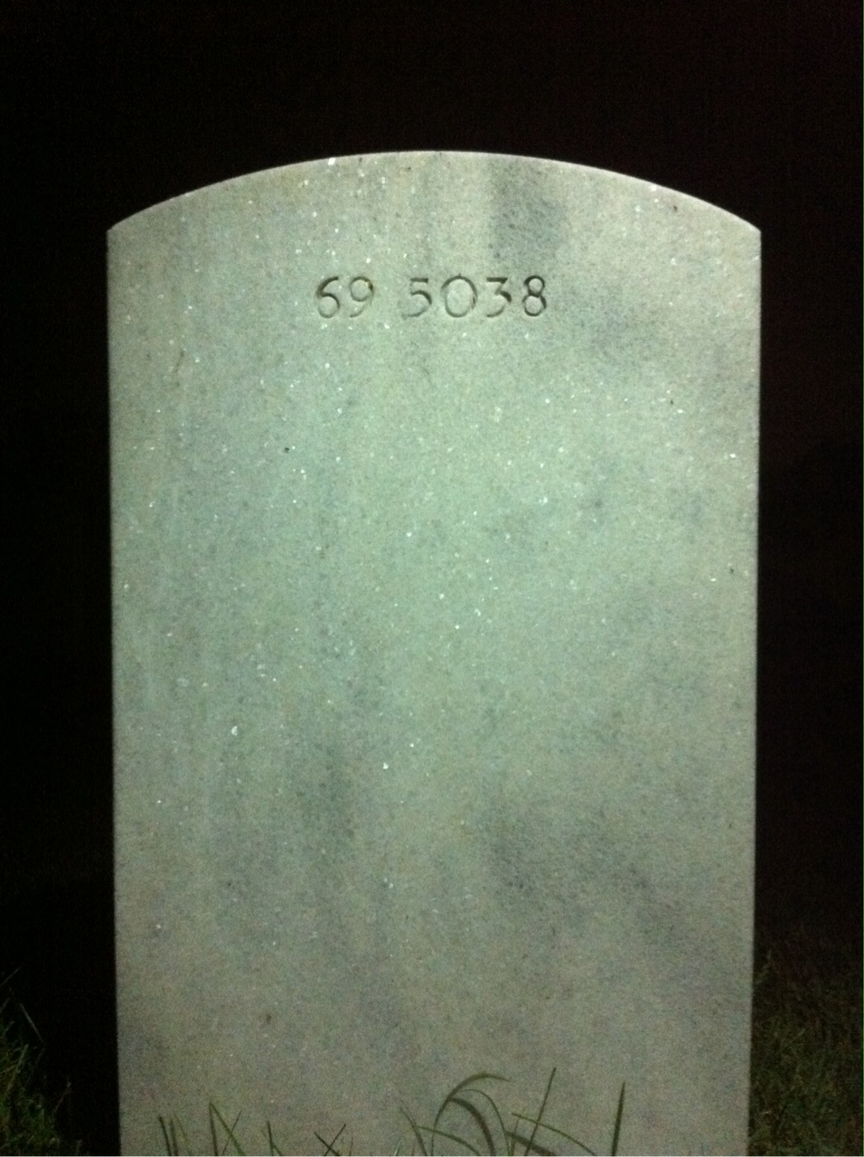 Back of headstone — Carl D Perkins