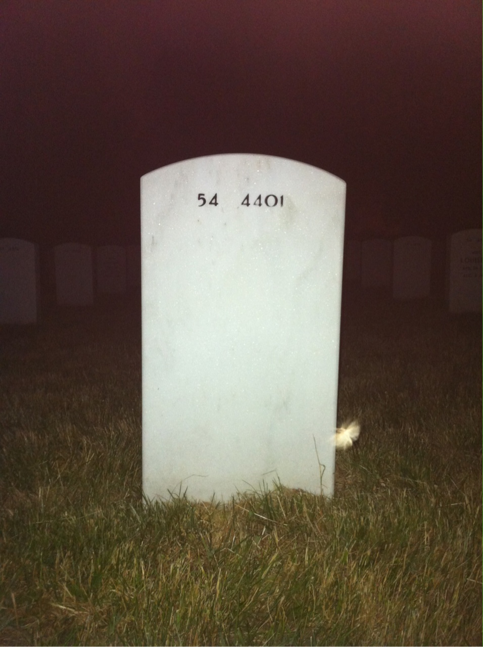 Back of headstone — William Lazur