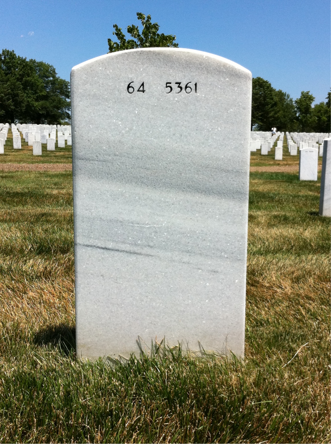 Back of headstone — Robert Siddens