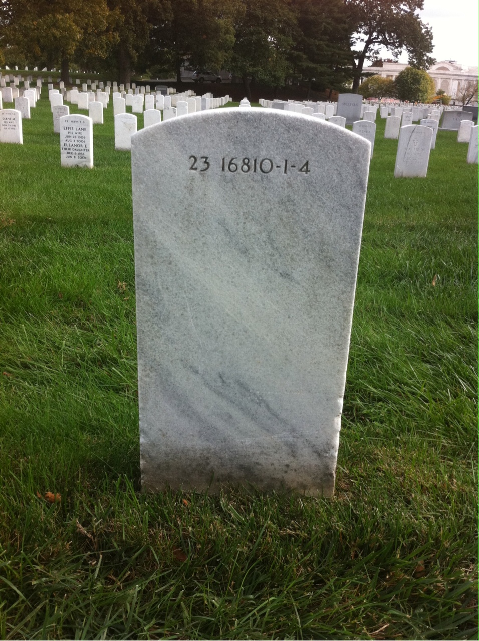 Back of headstone — Angel Angel